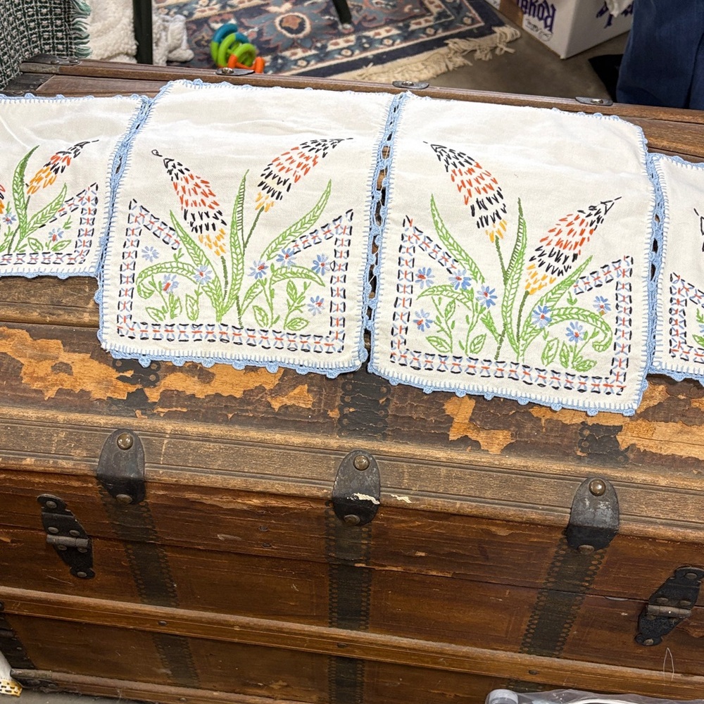 Vintage Dresser Scarf or table runner